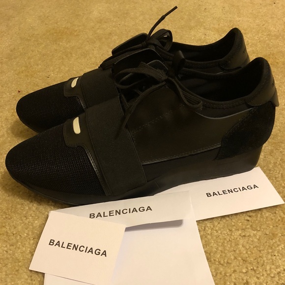 all black balenciaga runners